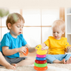 Colorful Ring Stack Toy with Duck Topper