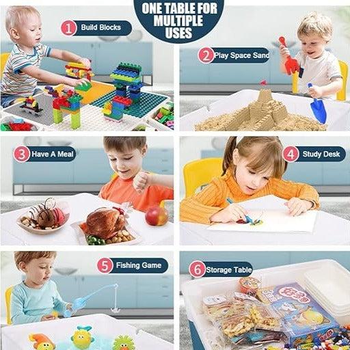 Building Block Play Table 6-in-1