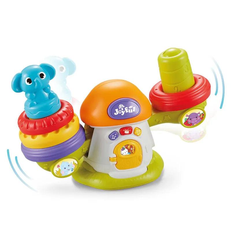 Rocking Ring Toss Baby Toy: Engaging Sounds, Colors, and Motion!