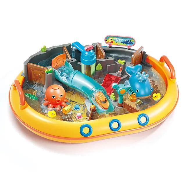 Splash Water Table with Slide: Interactive Learning & Play Center for Kids