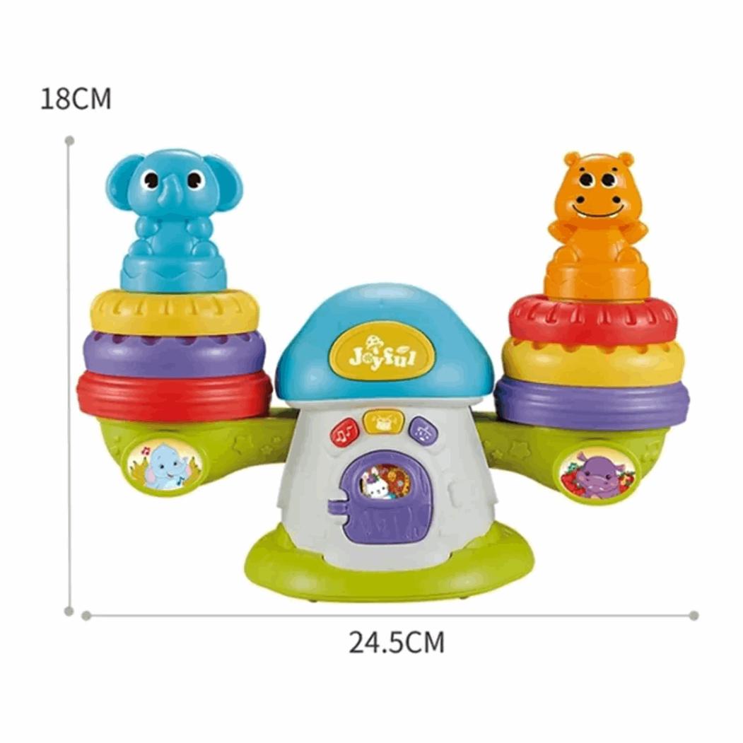 Rocking Ring Toss Baby Toy: Engaging Sounds, Colors, and Motion!