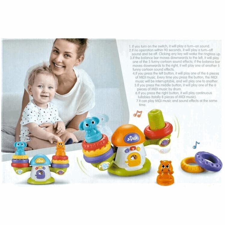 Rocking Ring Toss Baby Toy: Engaging Sounds, Colors, and Motion!