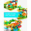 Marble Run Whale Slide 84 Big Blocks Building Set