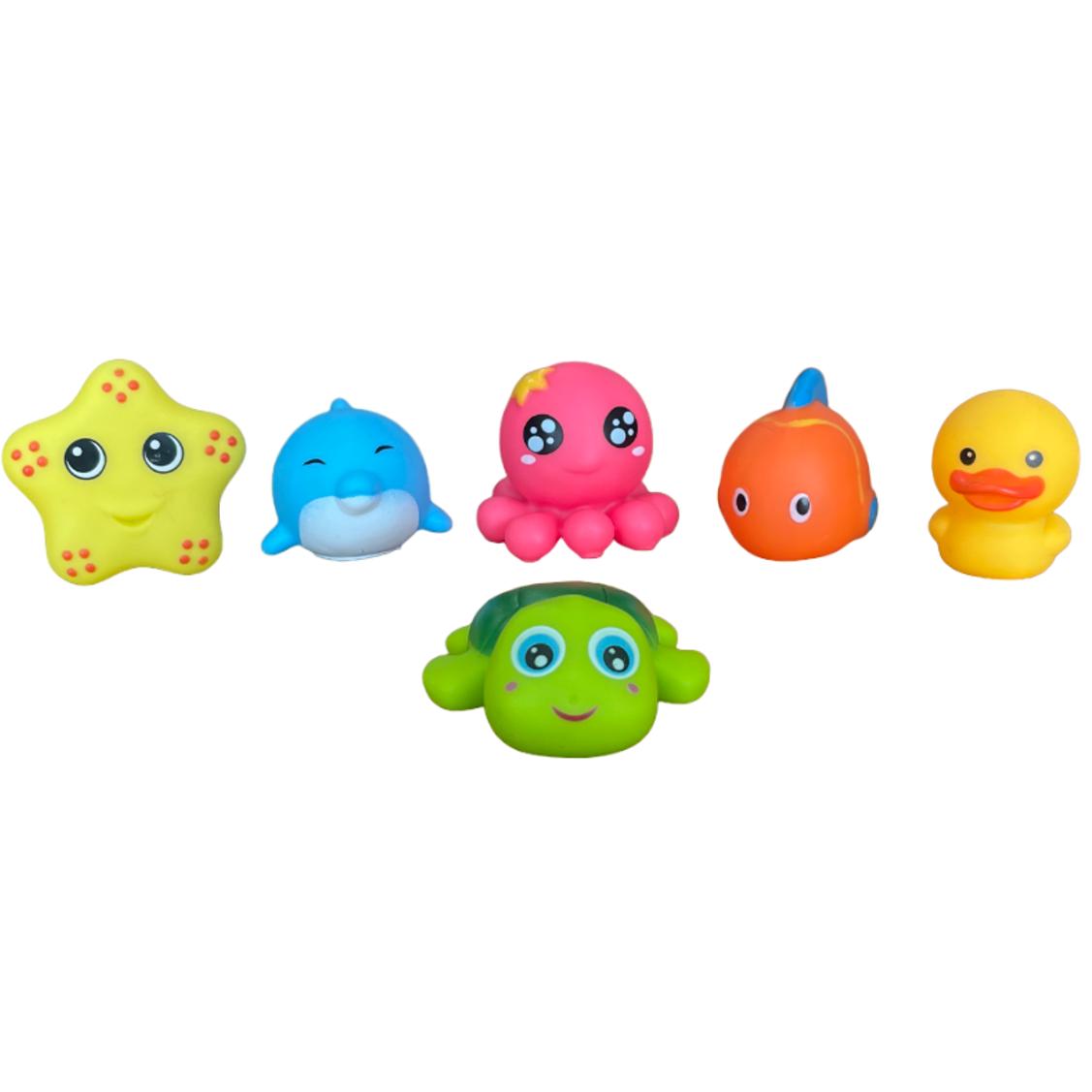 Colorful Rubber Bath Toys Set