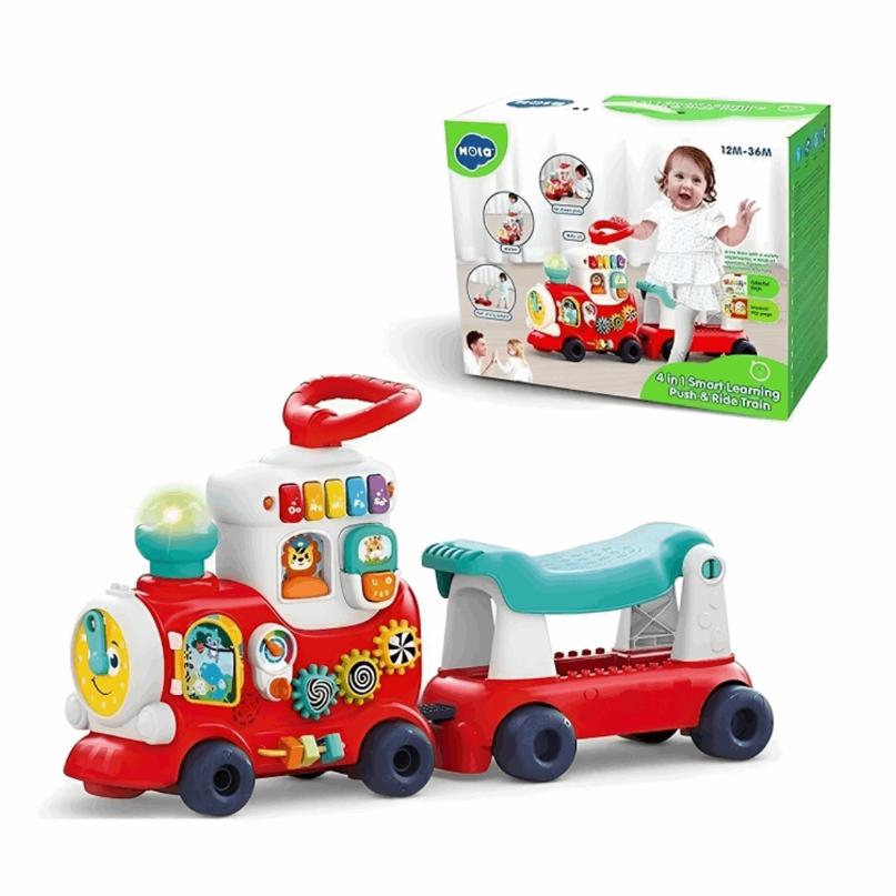 Interactive Toddler Train Toy - Educational Pre-walker