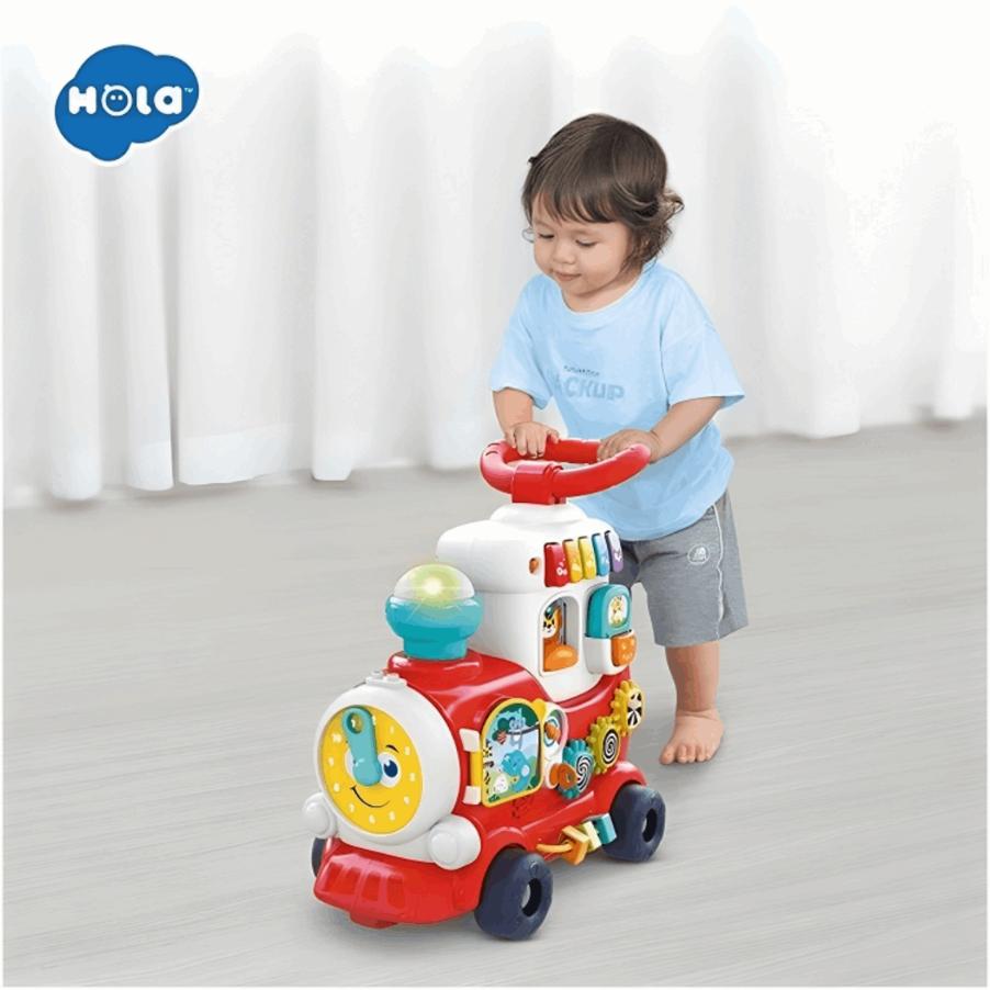 Interactive Toddler Train Toy - Educational Pre-walker