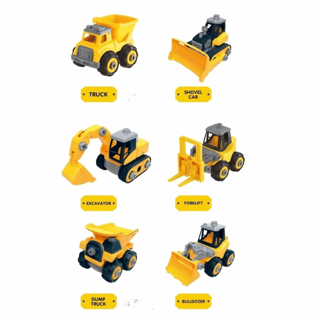 Disassembly and Assembly Engineering 6-in-1 Trucks Set