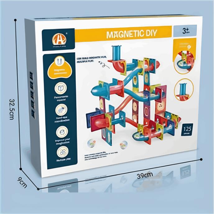 Creative 3D Magnetic Building Blocks - 125 Pieces