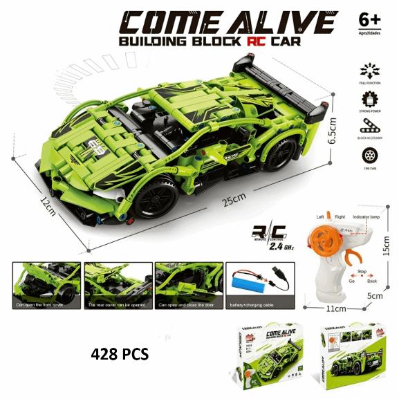 Building Block Remote Control Vehicle - 428 Pieces