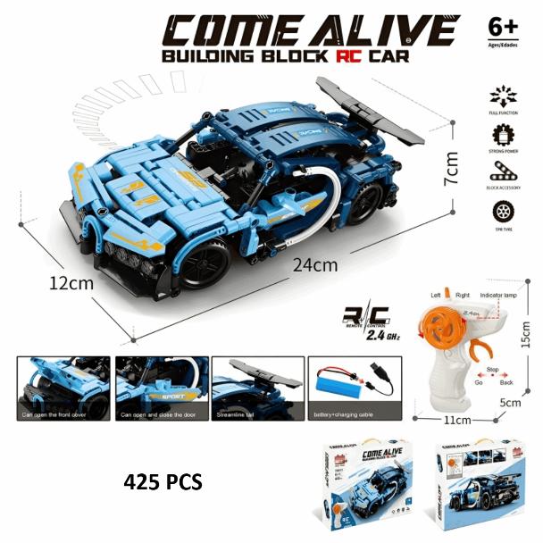 Building Block Remote Control Vehicle - 425 Pieces