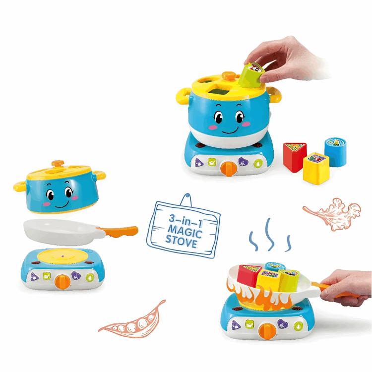 Baby Sound and Light Stove Pretend 3 in 1