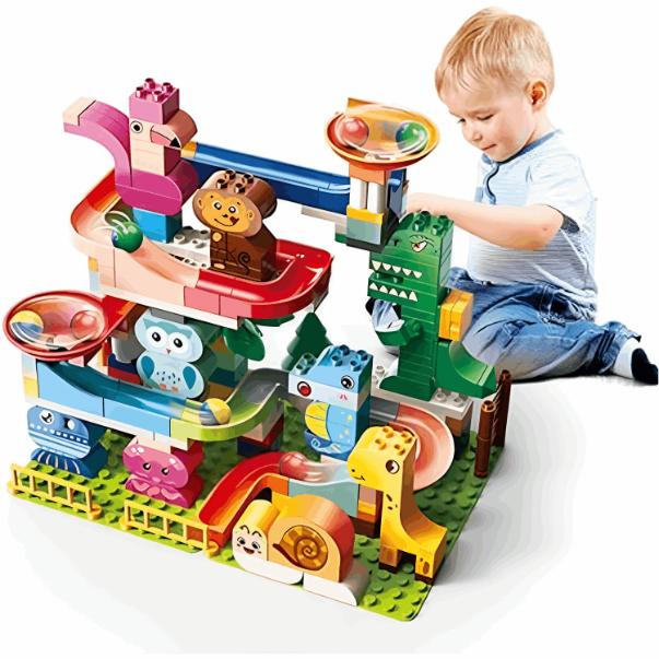 Animal Party Marble Run: 210-Piece Set