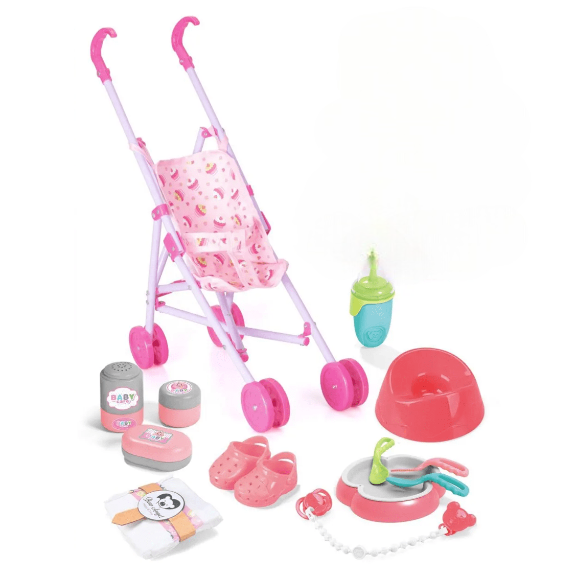 Interactive Baby Doll with Trolley