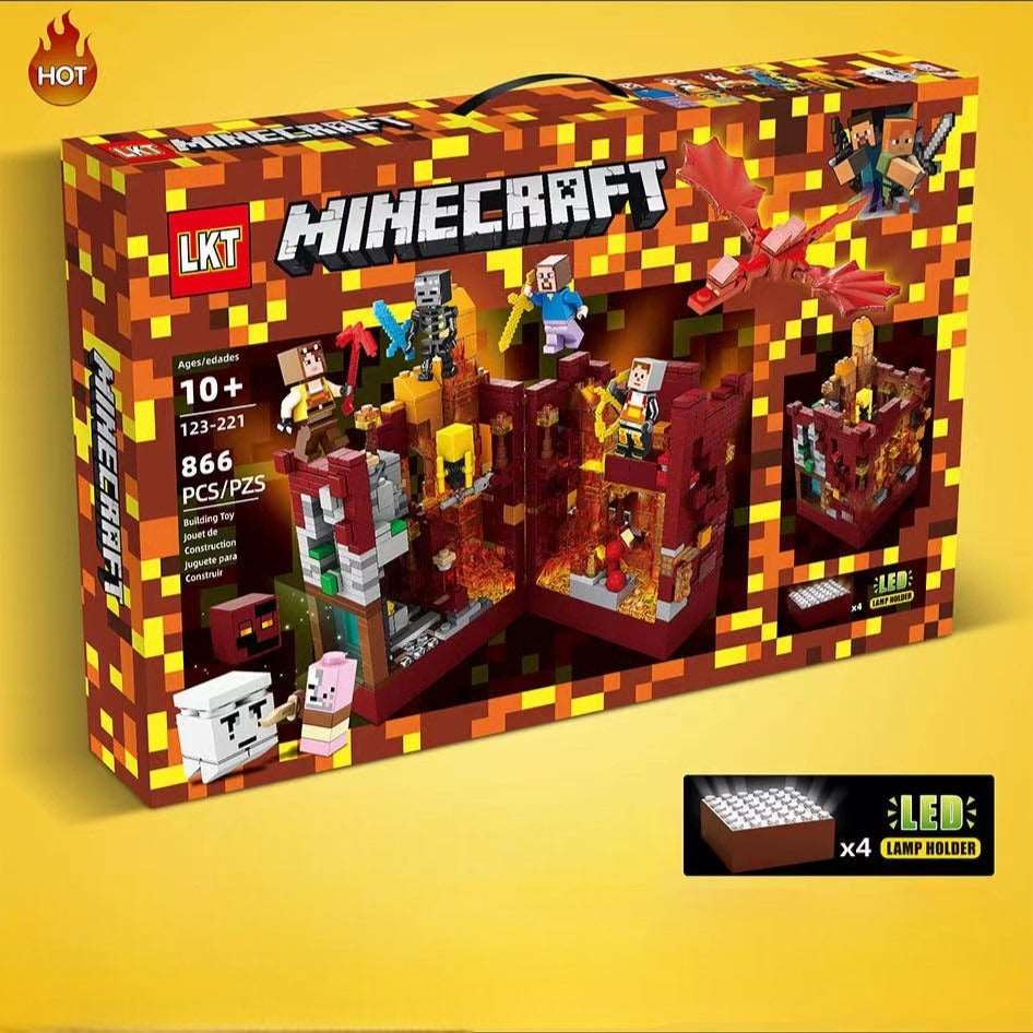 Minecraft NETHER Theme Building Blocks - 866 Pieces