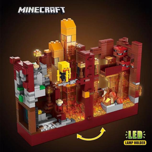 Minecraft NETHER Theme Building Blocks - 866 Pieces